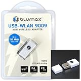 Blumax IEEE Wifi Mini Wireless Adaptor 802.11N 150Mbps Fast Wireless Nano USB Adapter WLAN for Windows 7,Windows XP, Vista, Apple Mac 10.4, 10.5, Linux Ubuntu 8.04