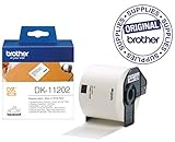 Material: Papier Brother Versand-Etiketten, weiß, 62x100mm, 300St./Rolle