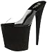 Produktbild Pleaser Damen Flamingo-801Sdg Sandalen, Transparent (Clr/Blk Gltr), 43 EU