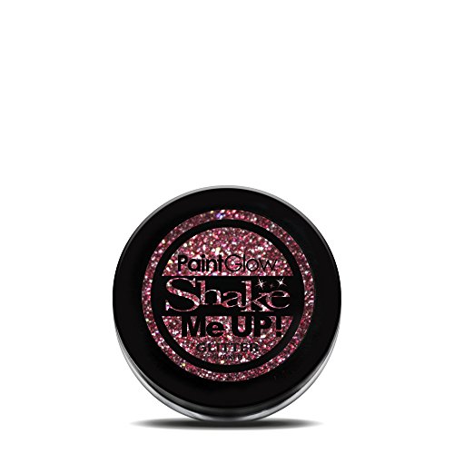 Paint Glow Shake Me UP! Holographic Glitter Shaker with Fix Gel Colour Red