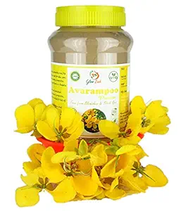 Glow Lush 100% Pure and Natural Avarampoo Dry Flower Powder Organic For Face, Skin Whitening, Hair Growth| Food Grade, Edible |Senna Auriculata| Tanners cassia| Tangedu Flower (250g)