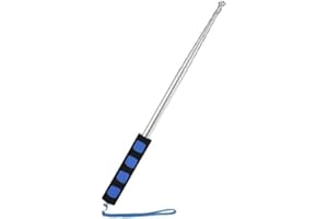 stormflag Mât de drapeau télescopique en acier inoxydable pour enseignant, salle de classe, guide touristique, 2 m (bleu)