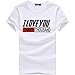 Produktbild SANFAHSION Sport Shirt Herren Brief I Love You Druck Sommer Basic Sweatshirt Slim Fit Kurzarm Tee Fitness Tops