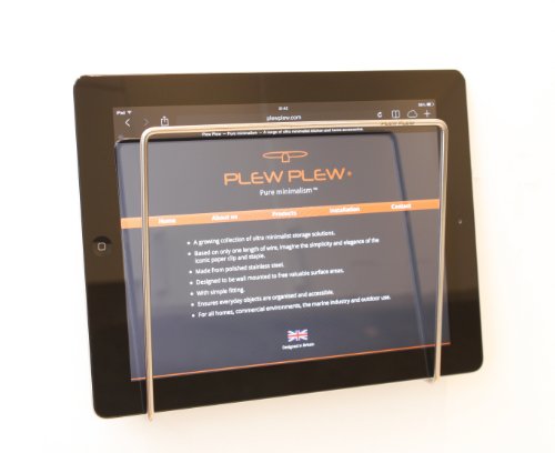 Plew Plew – ZEITSCHRIFTENHALTER FÜR DAS BADEZIMMER aus Edelstahl, Wandmontage - 3