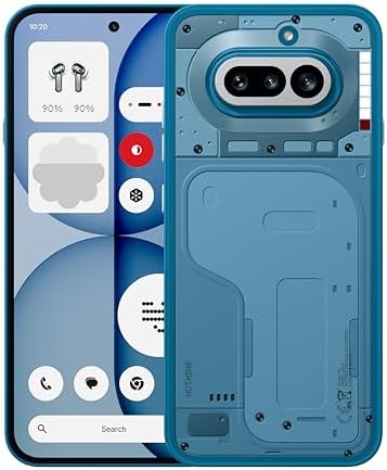 Nothing Phone (4a) - Tripla Fotocamera 50MP, Ultra Zoom 70x, Smartphone Trasparente, Batteria Lunga Durata, Ricarica Rapida 50W, AMOLED 120Hz, Glyph Bar, 12GB+256GB - Blu