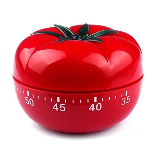 Timer - TOOGOO(R) Rote Tomaten Nette Art Countdown 60 Minuten Mechanische Kueche Garzeit Wecker