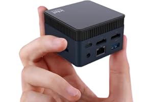 WayPonDEV BY51 Intel Alder Lake N100 Mini Computer, Windows 11 Pro Mini PC, LPDDR5 RAM, supporta Dual 4K, WiFi5/BT4.2, GbE per ufficio home theater Gaming (12GB RAM + 512G SSD)
