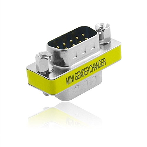 IIEasy DB9 RS232 Serieller Nullmodem-Adapter – Buchse auf Stecker – Eine kostengünstige Methode, ein Straight-Through-Kabel in ein Nullmodem-Kabel zu verwandeln-2 Stück - 5