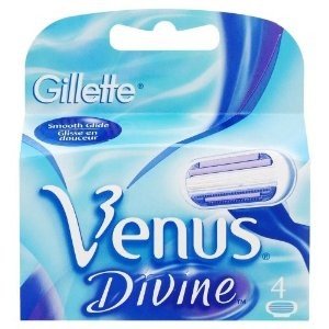 Gillette Venus Divine 4-Pack Razor blades 100% ORIGINAL & GENUINE
