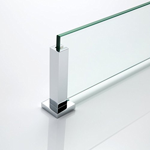 Kinse® Glas Wandregal Glasablage Glasregal Badregal Wandhalter Duschablage Badzimmer - 3