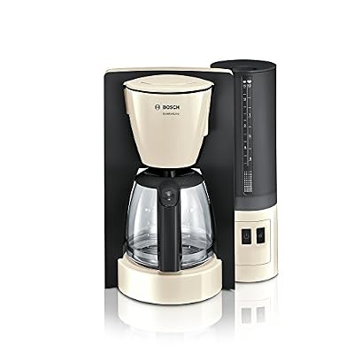Bosch TKA6A047 ComfortLine Machine à café filtre 1200 W en verre Arrêt automatique Crème/noir Grey Unique Crème/noir gris.