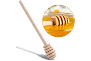 GOTOTOP Lot de 50 mini bâtonnets en bois pour miel, café lait, thé mélangé, mélange de Jar Pot Dispense Drizzle - 8 cm/10 cm/10,5 cm/16 cm (10,5 cm)