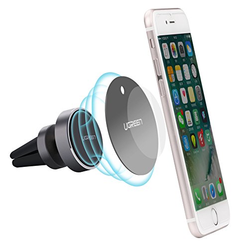 UGREEN Supporto Auto, Supporto Magnetico Cellulare per Auto Porta Cellulare Bocchette dell'Aria Rotazione di 360 Gradi per iPhone X/ 8/ 8+, Samsung S9/ S9+/ S8/ S8+, Huawei P20/ P20 Lite, LG V30, etc.