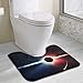 Produktbild Dimension Art Space Galaxy Universe Star Contour Bath Rugs Non-Slip Soft and Absorbent Memory Foam U-Shaped Bathroom Bath Mats Rug Carpet