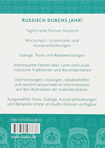 Book's Cover of Sprachkalender Russisch 2019