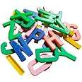 AZE Enterprises Alphabet Plastic Magnet Small A to Z ABCD Complete Set of Letters for Kids Multicolo