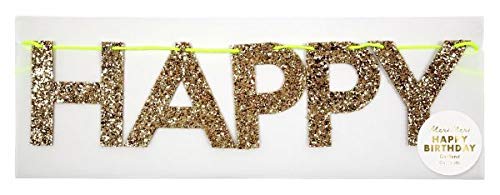 Preisvergleich Produktbild Meri Meri Gold Happy Birthday Girlande