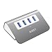 AUKEY USB Hub with 4 USB 3.0 Ports for Data Transfer Desktop Aluminum Hub for Mac Windows and Other Laptops Grey RS.2999.00
