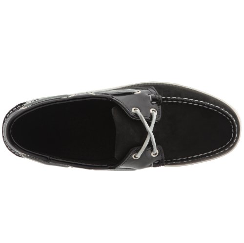 Sebago Men’s Spinnaker Canvas Boat Shoes black Size: 5.5