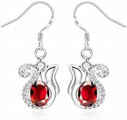 Fashion Silver Fashion Fashion Sweet and Elegant Kettle-shaped Lady Ear Hook / Anti-allergic / Silver Flashing / Diamonds / Zirconia Made,A