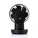 Produktbild Tischventilatoren Usb kleiner Fan aufladbare Lüfter tragbare Tischventilator nach Hause schütteln drei stumm Lüfter (Color : Black, Size : 21*17cm)