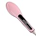 ACEVIVI Digital Brush Straightener Antic Static Ceramic 8 Second Straightening and Frizz-free Hair (Pink)