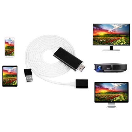 Preisvergleich Produktbild Weinhsl 1080P Full Hd Usb Zu Hdmi Adapterkabel - Schwarz