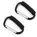 Winstory 2x Large Buggy Mummy Clip Pram Pushchair Shopping Bag Hook Carabiner Parent Organiser (Black)