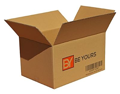 BeYours Pack de 20 Boites en Carton - Épaisseur Simple de Haute Qualité - Fabriquées en Europe - Boites de Déménagement, Couleur Marron- Taille 430x300x250mm
