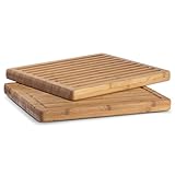 Zeller 25247 Kombi-Schneidebrett, Bamboo / 38.5 x 30 x 3