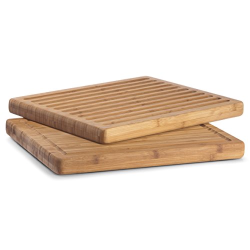 Zeller 25247 Kombi-Schneidebrett, Bamboo / 38.5 x 30 x 3
