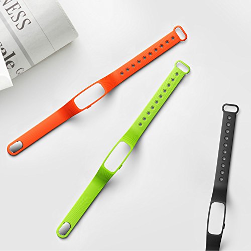 COOSA Ersatzarmband Bluetooth Smart Herzfrequenz Armband Ersatz-Zubeh?r Multifarbe Sport Armband Ersatzb?nder 15.2-21cm Wasserdicht Ersatz Armband f¨¹r ID107 ¡­ - 4