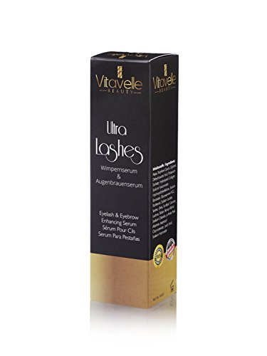 Wimpernserum & Augenbrauenserum mit Prostaglandine | Lash Booster | Serum für Wimpernverlängerung und Wimpern-Volumen | Vitavelle ULTRA LASHES | 8 ml - 6