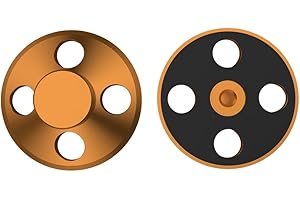 TIRSTRUP Vinyl-Schallplattengewicht LP-Vinyl-Plattenspieler Metall-Disc-Stabilisator Schallplattengewicht mit weicher Bodenpolsterung Stabilisierungsgeschwindigkeit für Plattenspieler (LP107G)