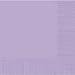 Price comparison product image Amscan Party Ready Disposable 2-Ply Beverage Napkin Tableware, Lavender, Paper, 5" x 5", Pack of 50