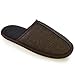 Produktbild Slumberz - Herren Tweed-Pantoffeln mit Fischgrätmuster - Fleece-Futter - Braun - 43/46