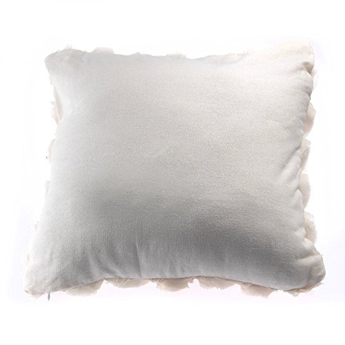 FACILLA® Kissenhülle Kissenbezug Kissenbezüge Sofa Dekokissen 40x40cm Rose Motiv Beige - 4