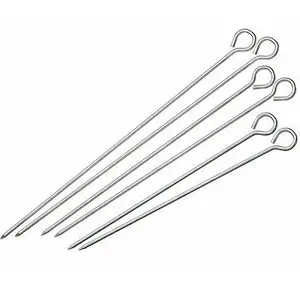Dynore Stainless Steel 10 inch Barbeque Rods (Skewers)