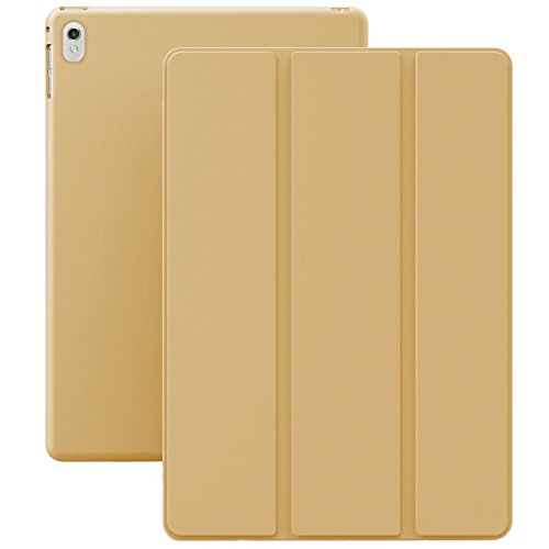 KHOMO iPad Pro 9.7 Zoll Hülle Case Golden Gehäuse mit doppelten Schutz ultra dünn und leicht, Smart Cover Schutzhülle fur das Neue Apple iPad Pro 9.7 - Dual Gold