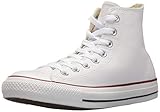 Logo am Innenknöchel Converse Chucks Taylor All Star Hi Leder, Unisex - Erwachsene Sneaker, Weiß (Optical White), 38 EU