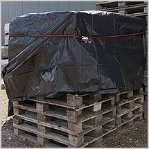 Abdeckplane 6 x 6 m – Stärke 0,10 mm – Schutzplane Gewebeplane Plane – Schwarz - 4