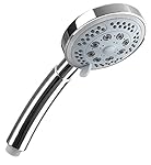 VALNEO Chrome-Duschkopf mit 5 Strahlarten | 2 Jahre Zufriedenheitsgarantie | Multifunktionsduschkopf, Duschbrause, Handbrause, Brause