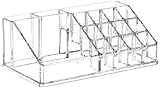 BEAUTY GLAM CLEAR ACRYLIC COSMETIC / MAKE UP NAIL POLISH VARNISH ART DISPLAY STAND / ORGANISER / RACK / HOLDER CAN ALSO ME USED FOR MAKEUP BRUSH SETS
