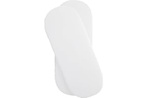 Clair de Lune 2 Pack Fitted Jersey Cotton Moses Basket Sheets 74 x 30 cm (White)