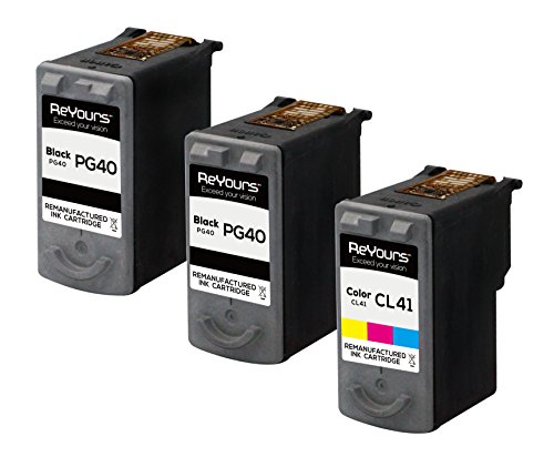 Reyours PG-40 CL-41 Reconditionn  e Canon cartouche d encre  2 x Noir 1 x Couleur 