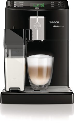 Saeco HD8763/01 Minuto Kaffeevollautomat, integrierte Milchkaraffe, schwarz - 2
