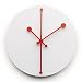 Produktbild Alessi Wanduhr, Stahl, epoxidharzlackiert, super White 20 x 20 cm