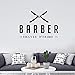 Produktbild Haar Rasur Aufkleber Gentleman Barbershop Aufkleber Aufkleber HAARSCHEREN Salon Friseur Schönheit Wandkunst Aufkleber Wandaufkleber 40 * 56cm