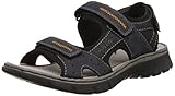 Befestigung: Riptape Rieker Herren 26757 Sandalen, Blau (ozean/Schwarz/Schwarz/14), 42 EU