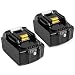 Produktbild 2 Stück Reoben BL1860B für Makita Akku 18V 5.5Ah Lithium Ersatzakku BL1860B BL1860 BL1850B BL1850 BL1840 BL1830 LXT-400 mit Indikator